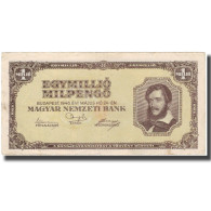 Billet, Hongrie, 1 Million Milpengö, 1946, KM:128, TTB - Ungheria