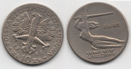 + POLOGNE +  10 ZLOTYCH 1965   + - Polen