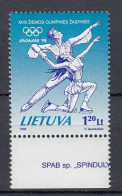 LITHUANIA 1998 Winter Olympic Games MNH(**) Mi 657 #Lt1092 - Lituania