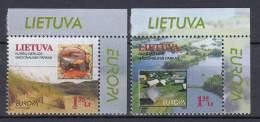 LITHUANIA 1999 Europa Amber Lakes MNH(**) Mi 693-694 #Lt1093 - Lituania