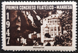 VIÑETAS 1947 Primer Congreso Filatélico, MANRESA Neuf Sans Trace De Charnière - Charity