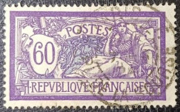 N°144 MERSON 60c Violet Et Bleu. Cachet De Paris (Place De La Bourse) - 1900-27 Merson