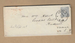 Los Vom 12.04 -  Briefumschlag Aus Leipzig In Die USA 1876 - Briefe U. Dokumente