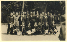 Social History Souvenir Photo Postcard Elegant School Children Diplomas Graduation Cluj 1943 - Photographie