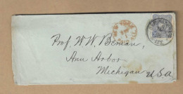 Los Vom 12.04 -  Briefumschlag Aus Braunschweig In Die USA 1876 - Briefe U. Dokumente