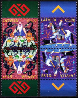 LATVIA 2022-09 EUROPA: Stories And Myths. Snakes Horse. TB Pairs, MNH - 2022