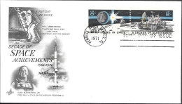 US Space FDC Cover 1971. "Apollo 15" Lunar Rover. Armstrong "Apollo 11" Shepard "Mercury - Redstone 3" KSC - Estados Unidos