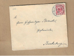 Los Vom 12.04 -  Briefumschlag Aus Glückstadt Nach Bückeburg 1892 - Lettres & Documents