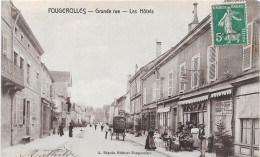 70 - FOUGEROLLES - Grande Rue - Hôtels - Animée - Autres & Non Classés