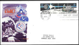 US Space FDC Cover 1971. "Apollo 15" Lunar Rover. KSC - United States