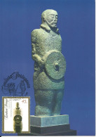 30892 - Carte Maximum - Portugal - Escultura Guerreiro Lusitano Sec. I - Guerrier Lusitanien - Museu Arqueologia Lisboa - Cartoline Maximum
