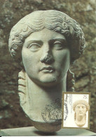 30894 - Carte Maximum - Portugal - Escultura Cabeça Agripina Agripine Sec. I Romain - Museu Machado Castro Coimbra - Cartoline Maximum