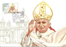 30872 - Carte Maximum - Portugal - Papa Pape Pope João Paulo II - Visita Em 1982 - Karol Wojtyla  - Cartes-maximum (CM)