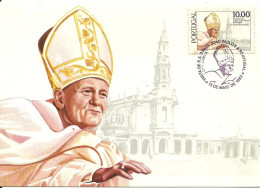 30871 - Carte Maximum - Portugal - Papa Pape Pope João Paulo II - Visita Em 1982 - Karol Wojtyla  - Cartes-maximum (CM)