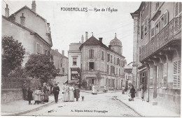 70 - FOUGEROLLES - Rue De L'église - Animée - Andere & Zonder Classificatie