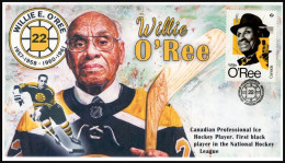 CANADA 2023 Willie O'Ree,Hockey Hall Of Fame,Ice Hockey,Skating,First Black Player In National Hockey League, FDC (**) - Covers & Documents