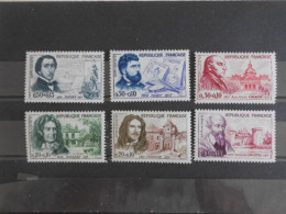 FRANCE YT 1257/1262 PERSONNAGES CELEBRES 1960** - Unused Stamps