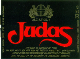 Oud Etiket Bier Judas - Brouwerij / Brasserie Zulte - Bier