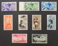 Italy 1934 World Cup Football Championships Set,MNH,OG,VF,Uniform Yellowing On The Back - 1934 – Italy