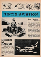 Tintin : Collection TINTIN - AVIATION : LES "BOITES NOIRES". ( Voir PHOTOS ). - Publicités