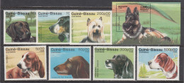 Guinea-Bissau 1988 - Dogs, Mi-Nr. 959/65 + Block 273, MNH** - Hunde