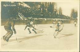 CPA CP Carte Photo Agfa Lupex Hockey Sur Glace Sport - Other & Unclassified