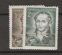 1952 MNH Tschechoslowakei, Mi 753-54 Postfris** - Nuovi