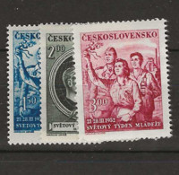 1952 MNH Tschechoslowakei, Mi 712-14 Postfris** - Ongebruikt