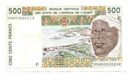 De La Reunion :  Billet De 500 F CFA (Etats De L'Afrique De L'ouest ) (ex AOF) - Otros – Africa