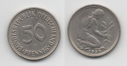 + 50 PFENNIG 1950 G + - 50 Pfennig