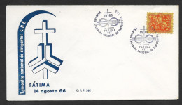 Portugal Cachet Commémoratif Scouts CNE Fátima 1966 Event Pmk Scouting - Brieven En Documenten