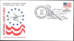 US Space Cover 1976. Viking Lander On Planet Mars - Verenigde Staten