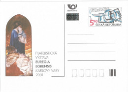 CDV 68 Czech Republic Euregia Egrensis, Karlovy Vary/Carlsbad Stamp Exhibiton 2001 - Madonnen