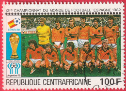 N° Yvert&Tellier PA234-PA235 Rép. Centrafricaine (1981) (Oblit- Gomme Intacte) - ''Espana82'' Coupe Monde Football (1) - República Centroafricana