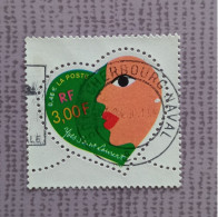 Coeur St  Valentin Yves Saint Laurent  N° 3296 Année 2000 - Used Stamps