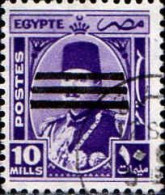 Egypte Poste Obl Yv: 334 Roi Farouk (Beau Cachet Rond) - Gebruikt