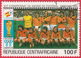 N° Yvert&Tellier PA234-PA235 Rép. Centrafricaine (1981) (Oblit- Gomme Intacte) - ''Espana82'' Coupe Monde Football (2) - República Centroafricana