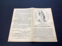 Image, Pieuse Image Religieuse, 1900 Explication De La Médaille Dite Saint-Benoît - Devotieprenten