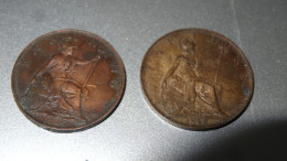 VICTORIA, 2 Coins, Frathing 1895 & 1896 ....... BI-4 - Autres & Non Classés