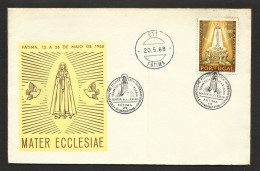 Portugal Cachet Commémoratif Notre Dame De Fatima 1968 Our Lady Of Fatima Sanctuary Event Postmark - Maschinenstempel (Werbestempel)