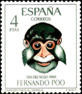 Fernando Poo Poste N** Yv:246 Mi:250 Cercopithecus Cephus - Monkeys