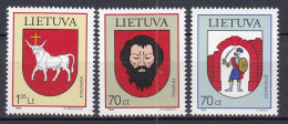 LITHUANIA 1998 Coat Of Arms MNH(**) Mi 658-659 #Lt1104 - Litouwen