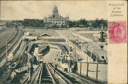 INDIA - WATER-CHUTE AT THE BOMBAY EXHIBITION - MAILED TO ITALIAN CONSULAT SHANGHAI - 1908 / STAMP (18390) - India