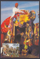 Inde India 2008 Maximum Max Card Dussehra, Mysore, Hinduism, Religion, Hindu, Festival, Elephant, Costume - Lettres & Documents
