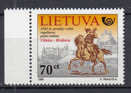 LITHUANIA 1998 Post History MNH(**) Mi 676 #Lt1106 - Lithuania