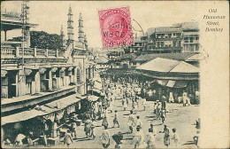 INDIA - OLD HUNUMAN STREET BOMBAY - MAILED TO ITALIAN CONSULAT SHANGHAI - 1908 / STAMP (18391) - Inde