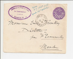 Lettre Avec Cachet Aéronautique De L'Armée Du Levant (Syrie - Palmyre) Escadrille 54 En 1922 - Armée De L'Air - Documentos