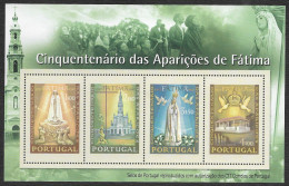 Portugal Bloc Vignettes 2017 Sanctuaire Notre Dame De Fatima Our Lady Of Fatima Shrine Cinderellas Souvenir Sheet - Erinofilia