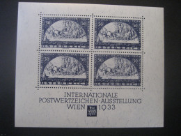 Österreich 1933- WIPA-Block Faksimile Von 1981 Ungebraucht - Ungebraucht