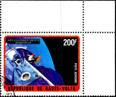 Burkina Hte-Volta Avion Obl Yv:139 Mi:431 Sortie D'un Astronaute Apollo IX Coin D.feuille (Beau Cachet Rond) - Haute-Volta (1958-1984)